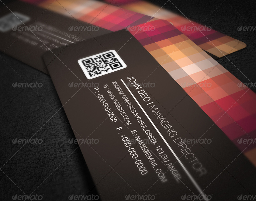 Pixel Business Card, Print Templates GraphicRiver